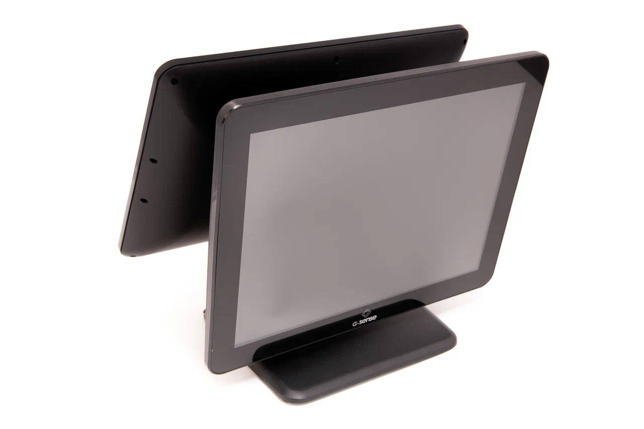 Сенсорный терминал G-SENSE Juniour-R N-Force NF Plus, черный/белый (15", N100, 8 Gb (DDR4), SSD 128 Gb (M.2), с MSR, 6*USB, 2*COM, без ОС, wall mount, BT+WiFi, со вторым монитором 15", No Fan) моноблок купить в ККМ.ЦЕНТР