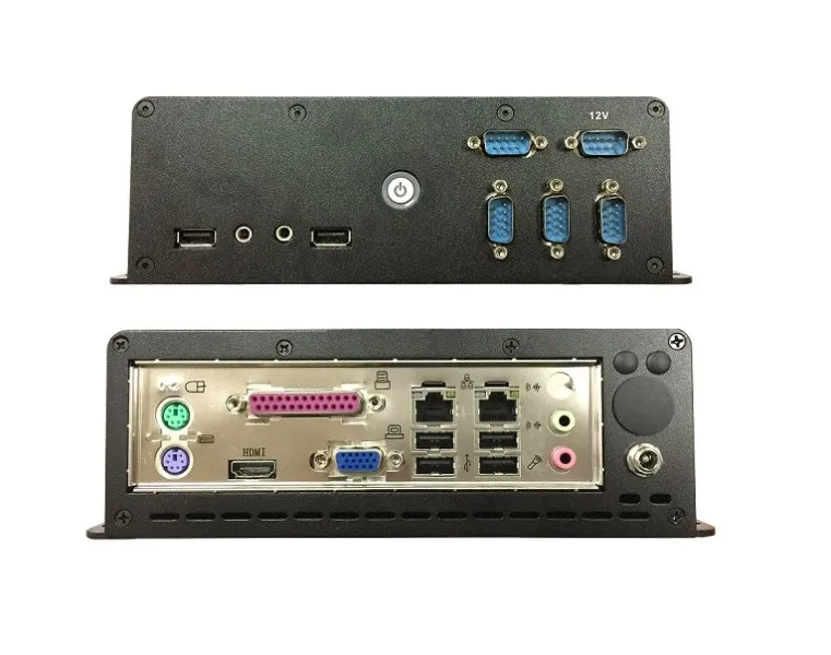 картинка POS-компьютер POSCenter BOX PC 3 (J1800, 2Gb, 32 SSD, VGA, HDMI, 4*RS, 6*USB, LAN, P/S2) fanless магазин ККМ.ЦЕНТР являющийся официальным дистрибьютором в России