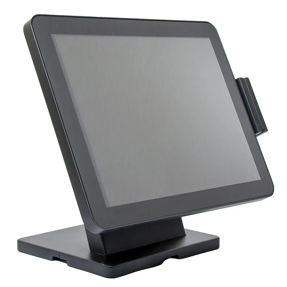 картинка Сенсорный моноблок POSCenter POS90ES (15", PCAP, J3455, RAM 4Gb, съемный SSD 128Gb, MSR) без ОС купить в ККМ.ЦЕНТР