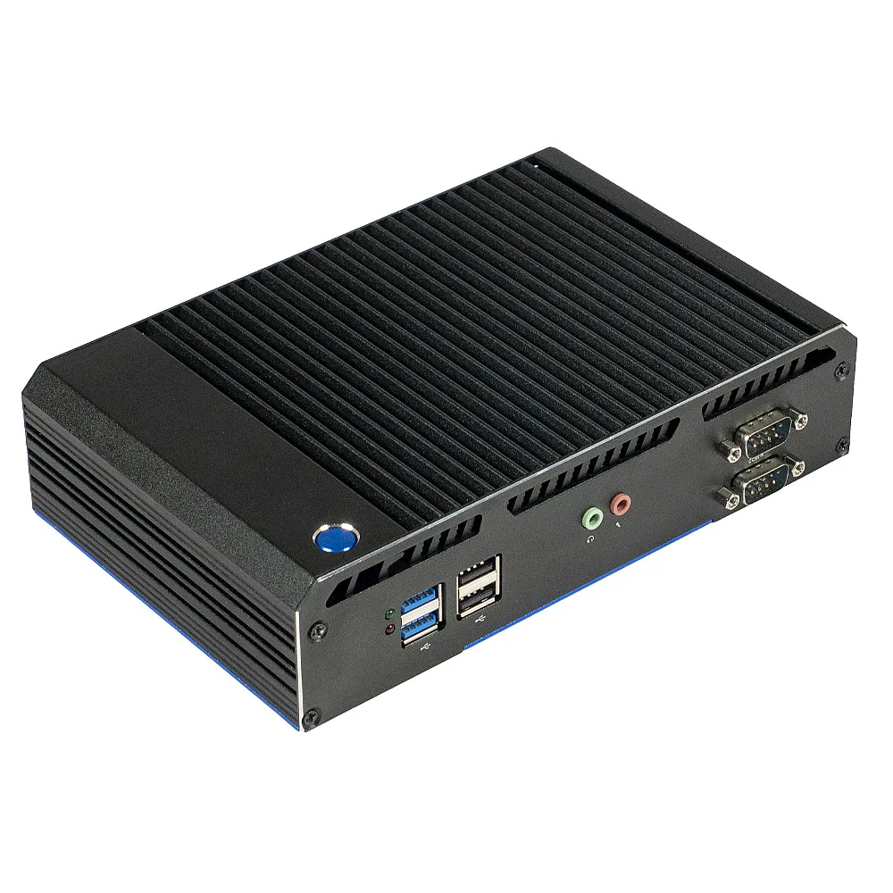 картинка POS-компьютер Poscenter BOX PC5 (N2940, RAM2Gb, SSD2.5" SATA 128Gb, 4*COM, 6*USB, 2*Ethernet, 2*HDMI+Dsub adapter) магазин ККМ.ЦЕНТР являющийся официальным дистрибьютором в России