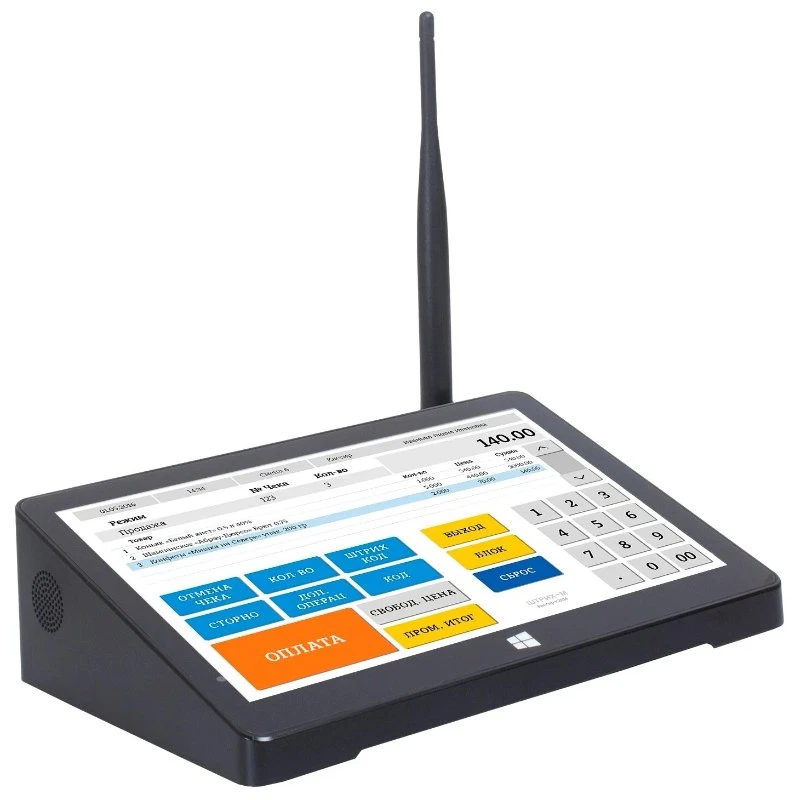 Компактный сенсорный POS терминал Touch POS X9S (9" емкостной Intel Cherry Trail Z3735 1.83GHz; RAM2Gb; eMMC32Gb; Wi-Fi; BT; 4*USB; 1*RS232; 1*HDMI; 1* LAN) WIN10 HOME, блок питания 12V2.4A pos-моноблок купить в ККМ.ЦЕНТР