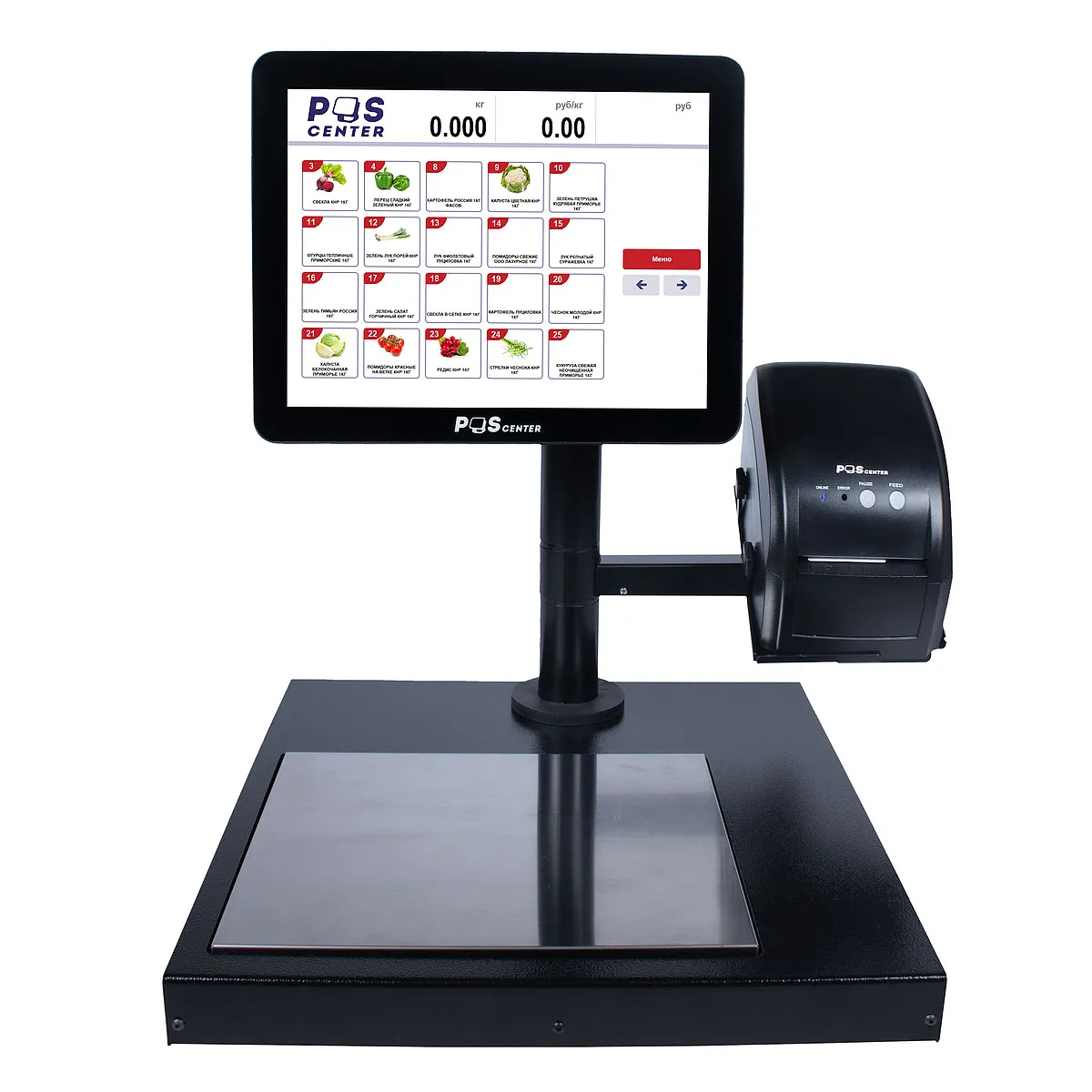 Торговые весы со стойкой Комплекс этикетирования POScenter SMART Mini 15-2.5 (весы с чекопечатью)купить в ККМ.ЦЕНТР
